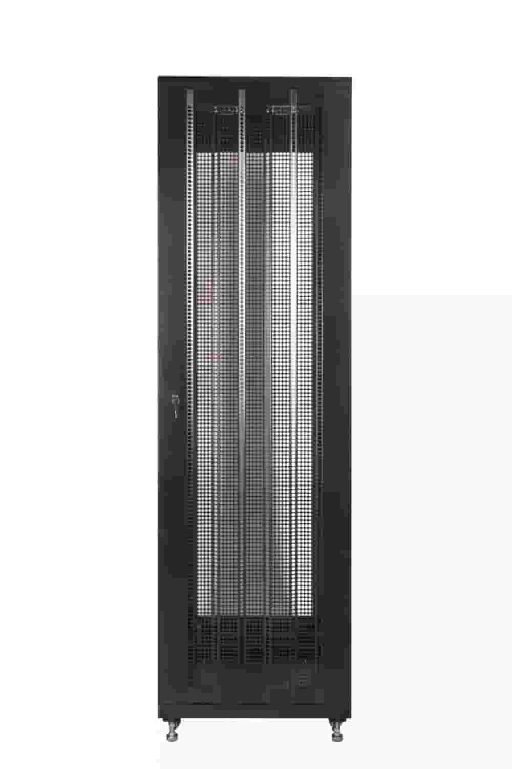 Шкаф напольный 42U 600х800х2000 мм, перфорированная дверь-2
