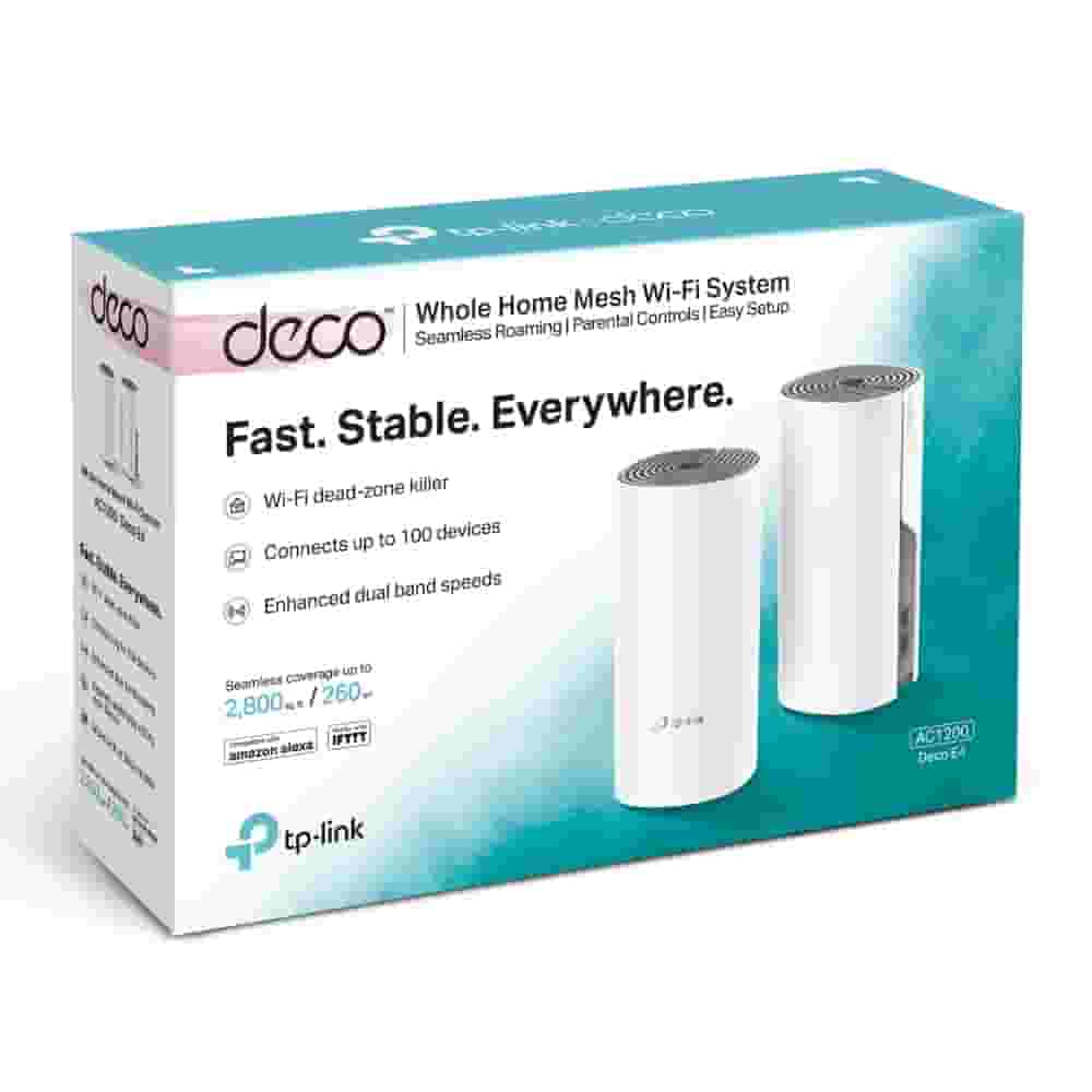 TP-Link Deco Deco E4 (2-Pack)/AC1200 Усилитель Wi-Fi сигнала, Точка доступа-4
