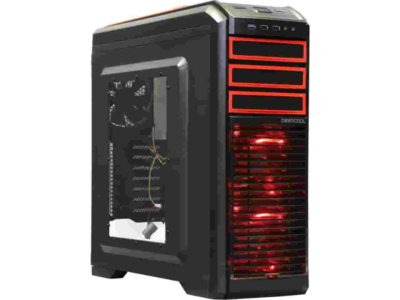 Кейс DeepCool KENDOMEN RD (Black-Red)-1