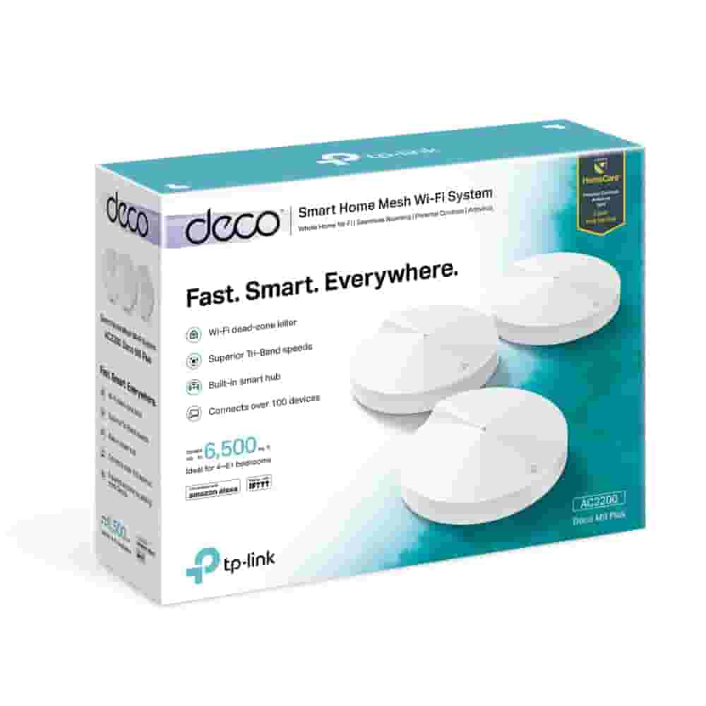  TP-Link Deco M9 Plus/AC2200 (3-Pack) – Wi-Fi Signal Usligich, To‘qta Kirish-3