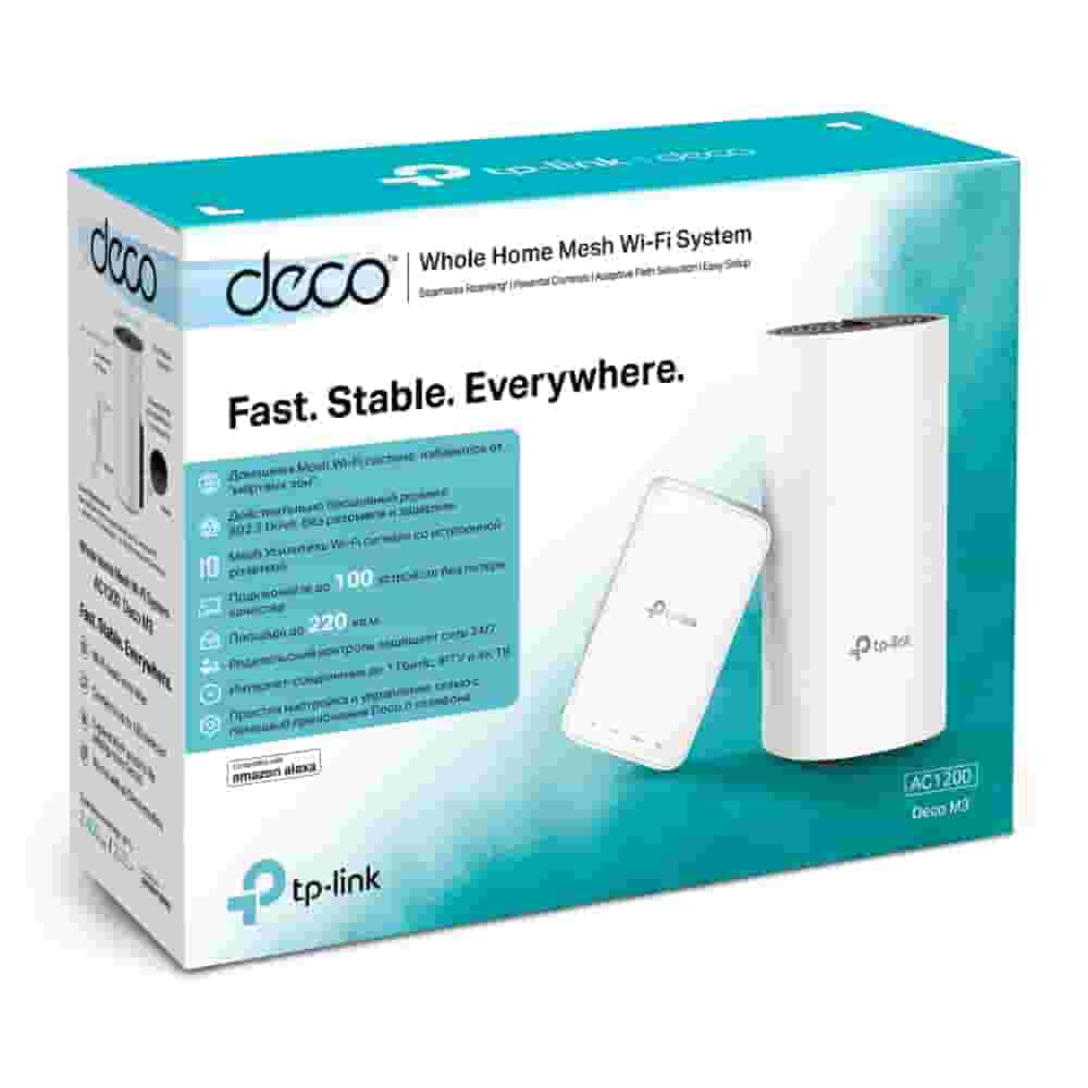 TP-Link Deco M3/AC1200 (2-Pack) Усилитель Wi-Fi сигнала, Точка доступа-2