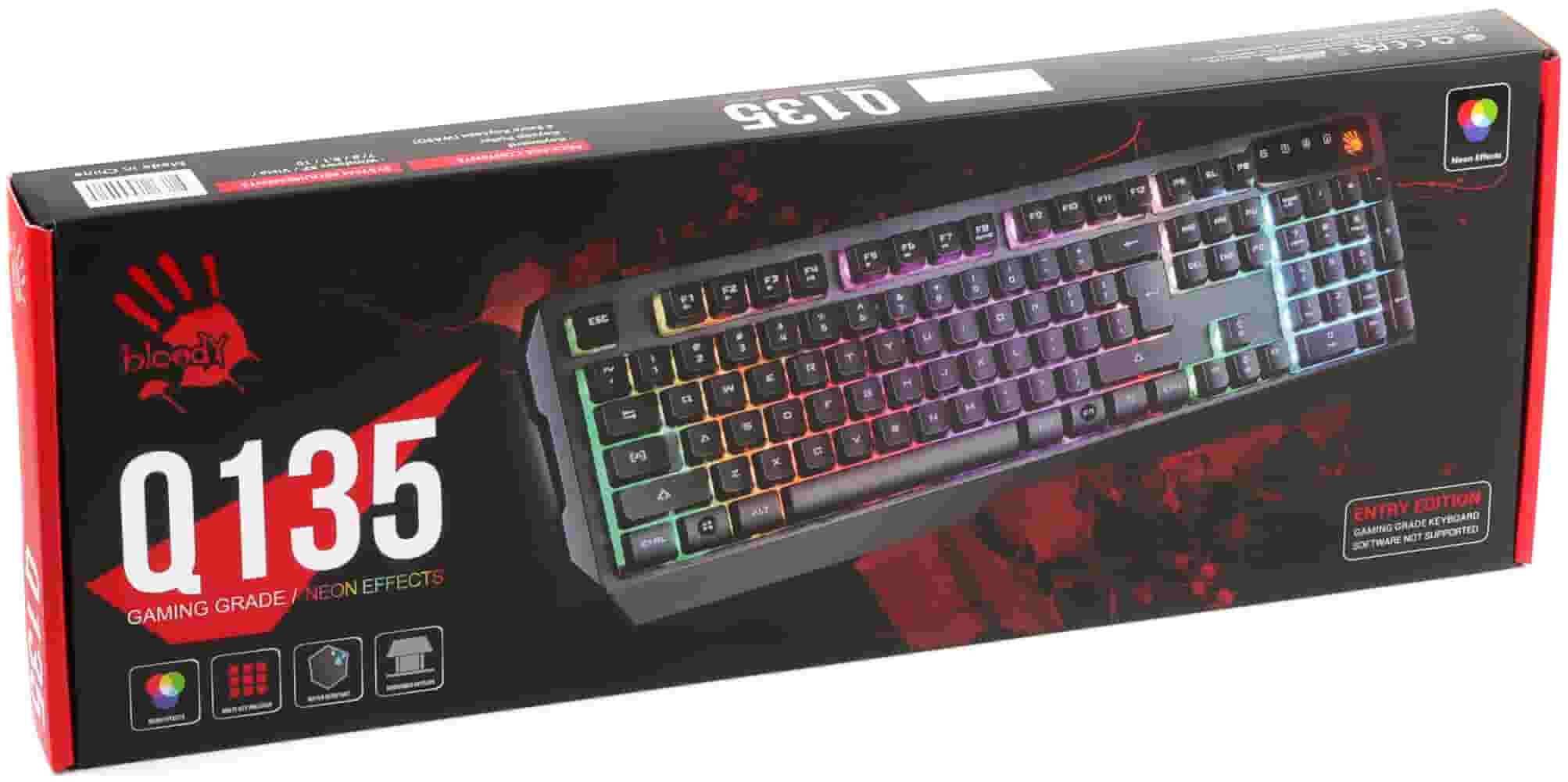 Bloody Q135 ILLUMINATE USB Игровая проводная клавиатура-3
