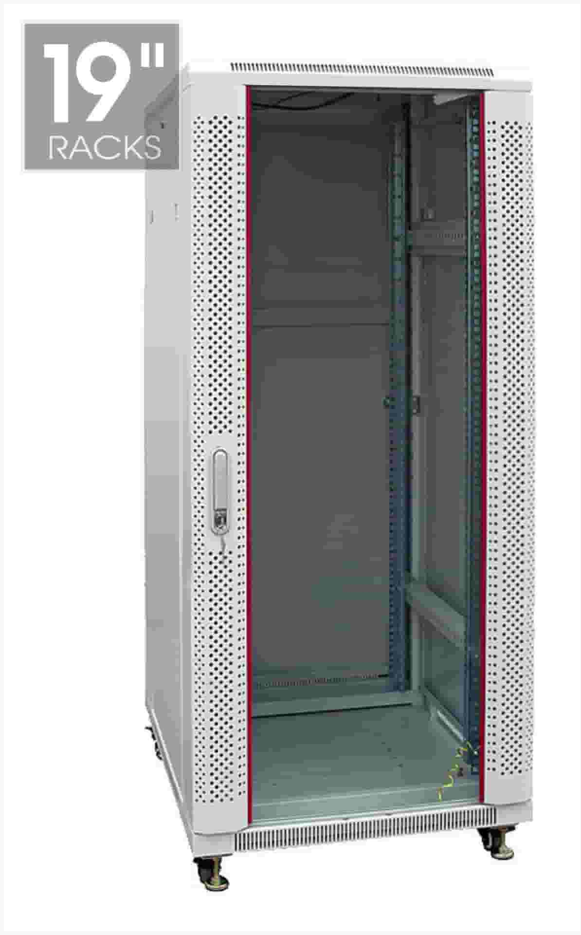 Шкаф настенный, 42U 600*800mm ПЕРФОРИРОВАННЫЙ (неукомплектованный)-1