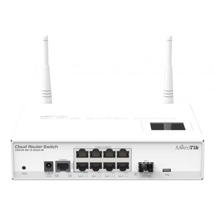 Коммутатор MikroTik CRS109-8G-1S-2HnD-IN-1