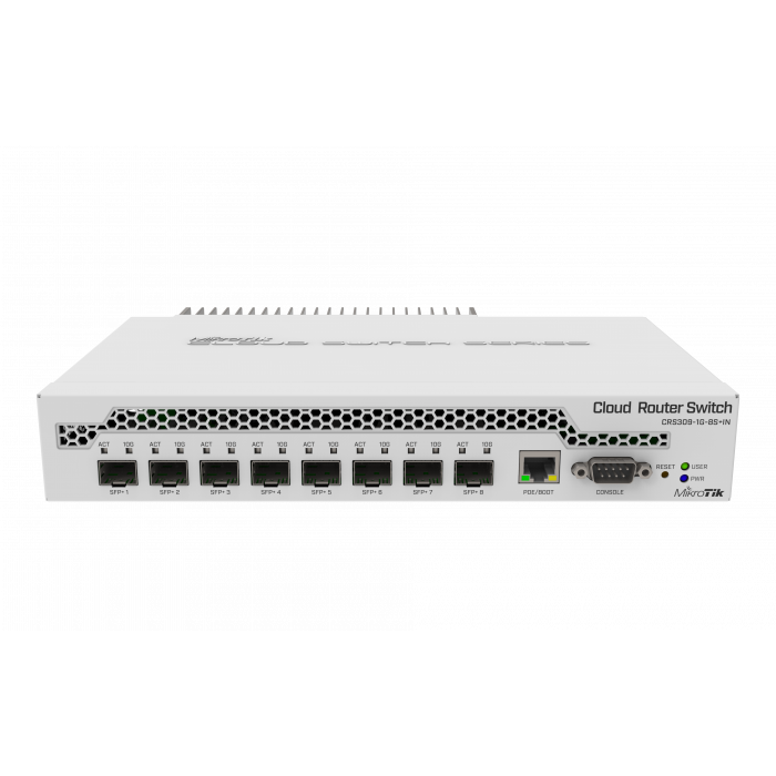 MikroTik PoE kommutatori CRS309-1G-8S-IN-1