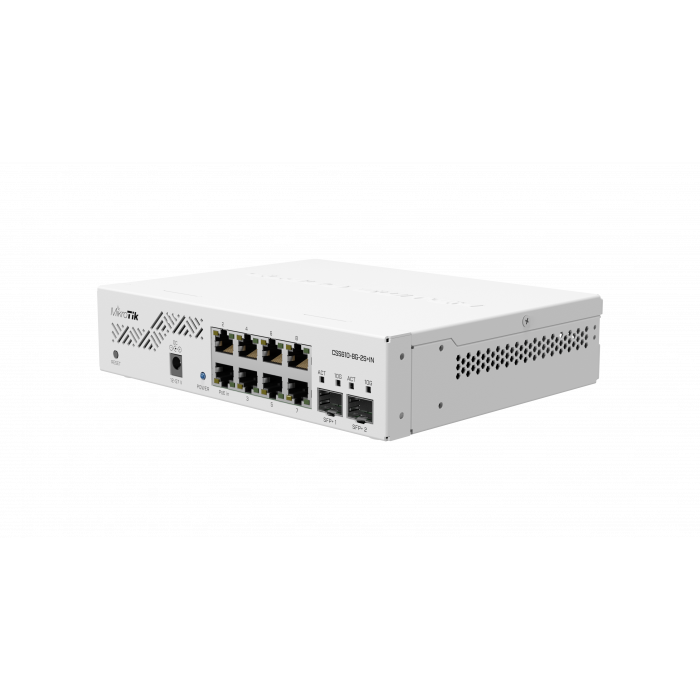 MikroTik CSS610-8G-2S+IN - 8-portli gigabitli switch va 2 SFP+ porti bilan-1