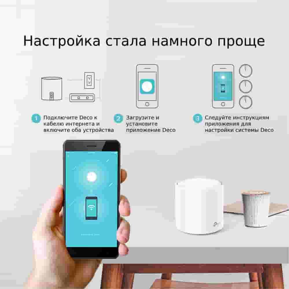 TP-Link Deco X20 (3-pack)/AX1800 Uy uchun Mesh Wi-Fi tizimi-5