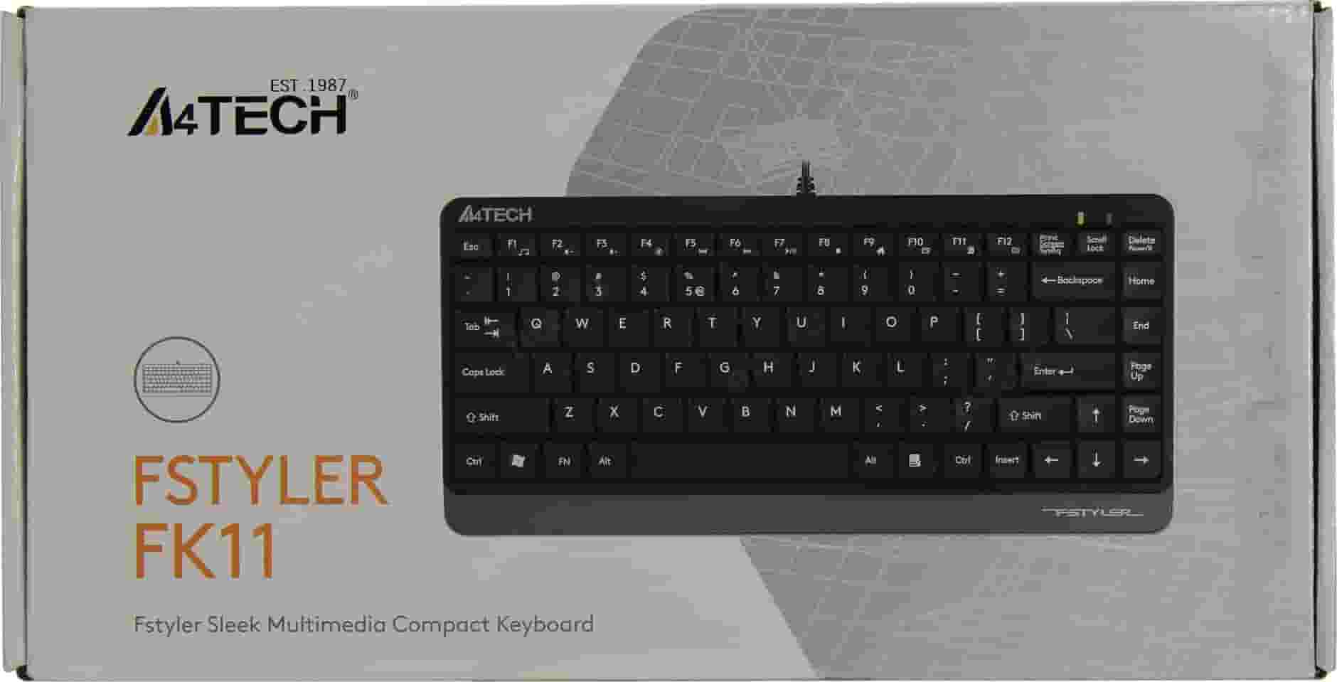 A4Tech FK11 USB Simsiz Klaviatura Qora-2