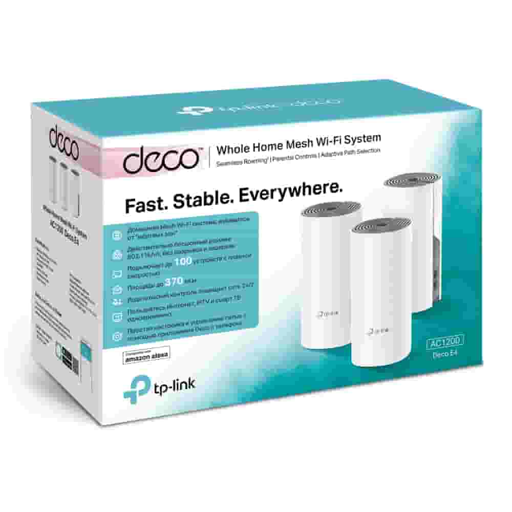 TP-Link Deco E4 (3-Pack) Усилитель Wi-Fi сигнала, Точка доступа-2