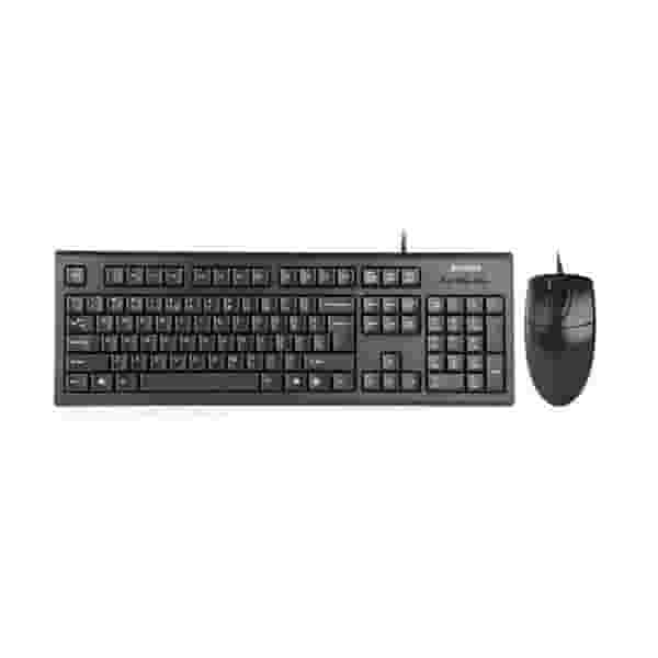 Проводной комплект клавиатуры и мыши A4-Tech KR-8520 DS Silent-2