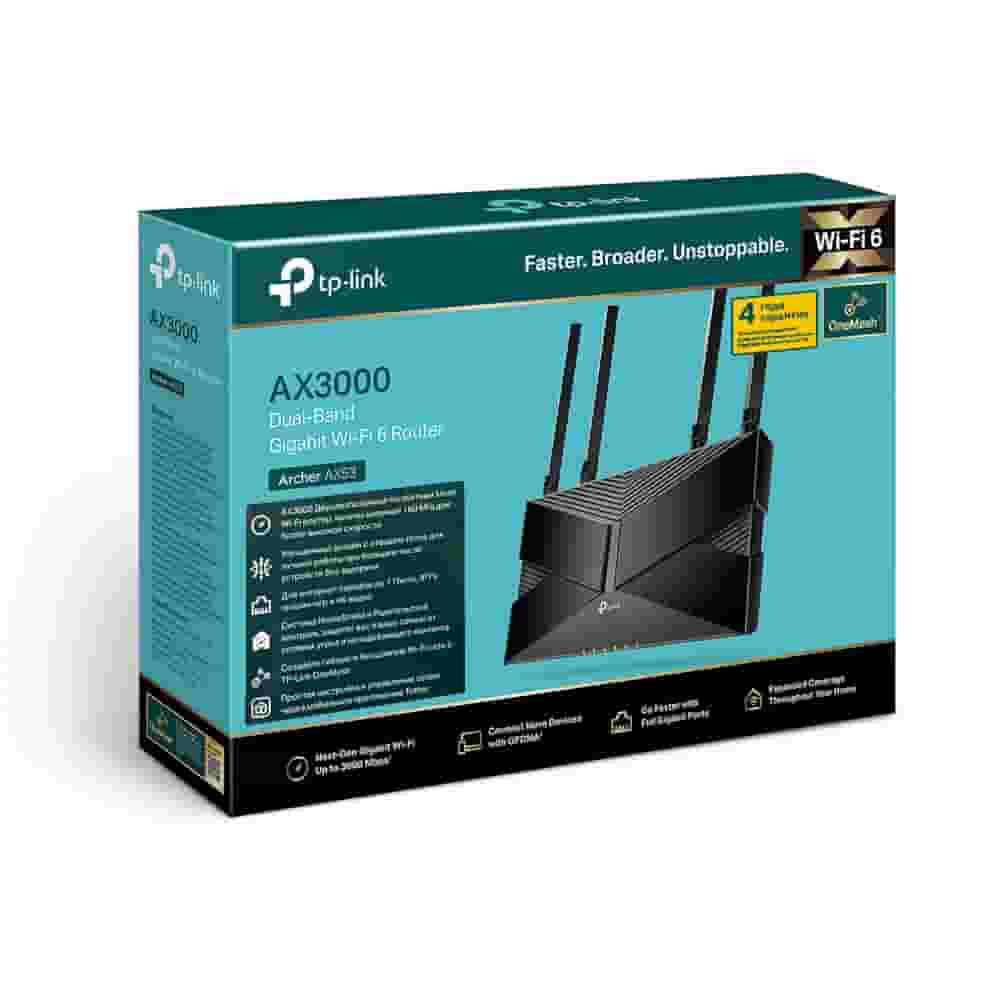 Двухдиапазонный гигабитный Wi‑Fi 6 роутер Tp-Link Archer AX53-3