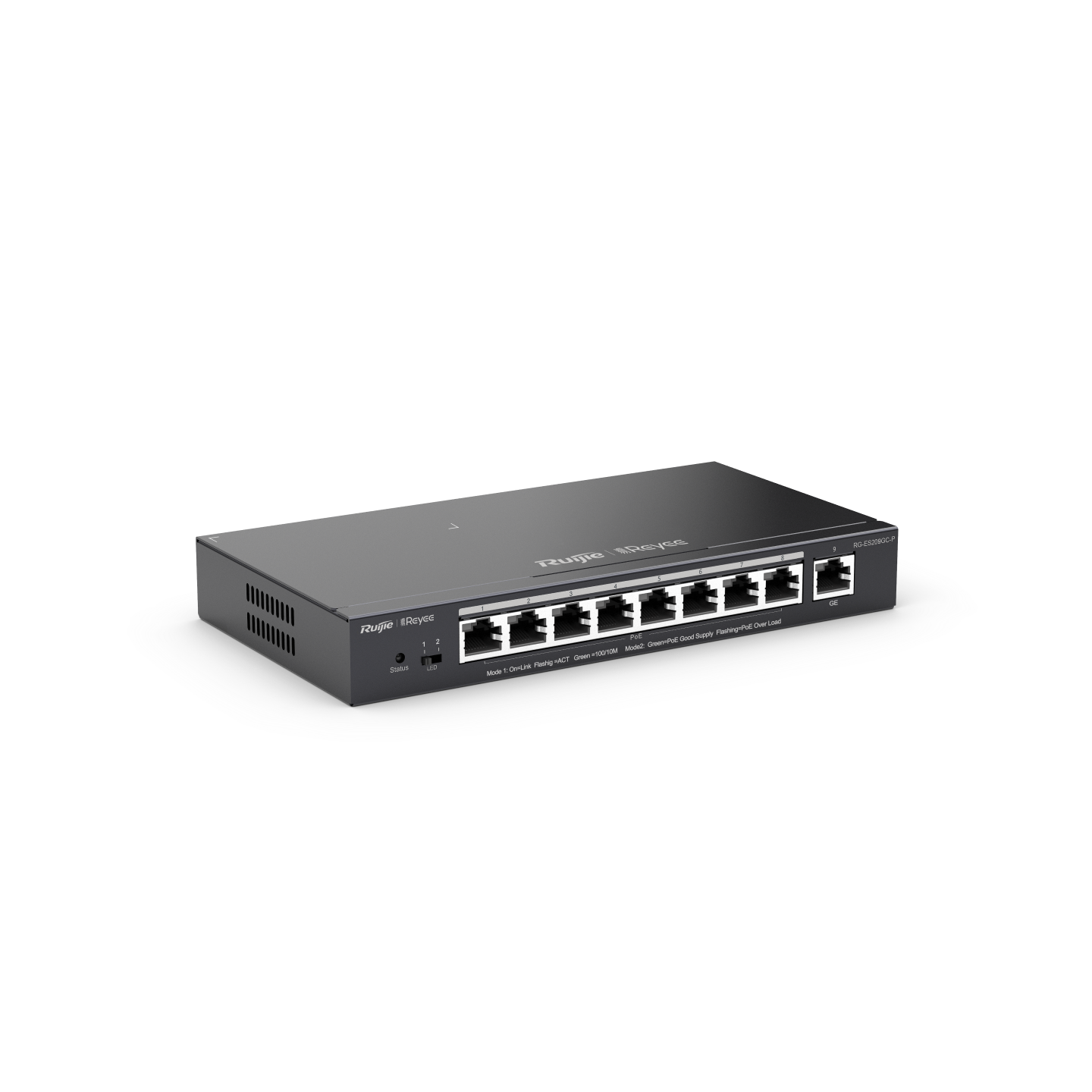 Ruijie RG-ES209GC-P 9-portli gigabitli smart-kommutator PoE bilan bulutli boshqaruv-3