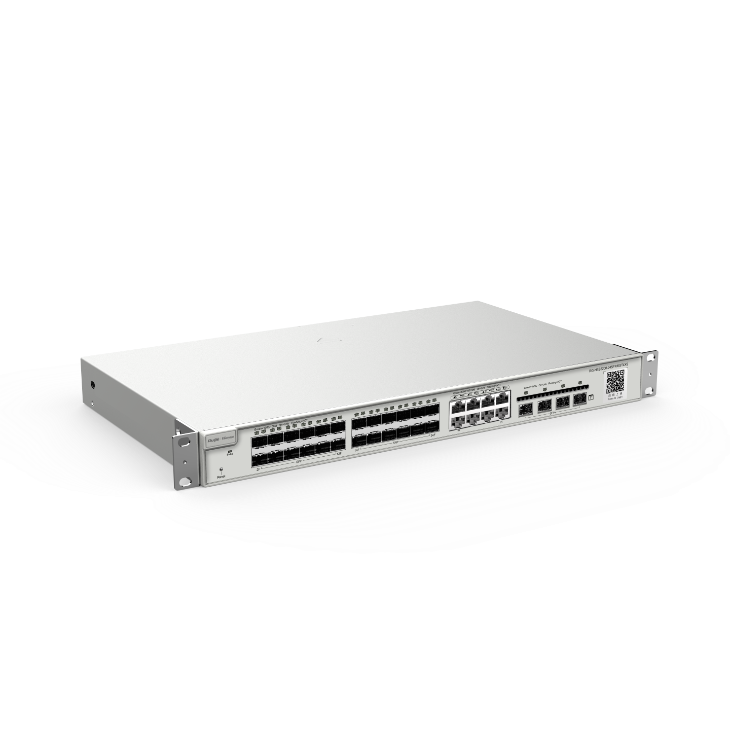 Ruijie RG-NBS3200-24SFP/8GT4XS 24-portli gigabit SFP va 8 ta kombinatsiyalangan RJ45 portli kommutator-3