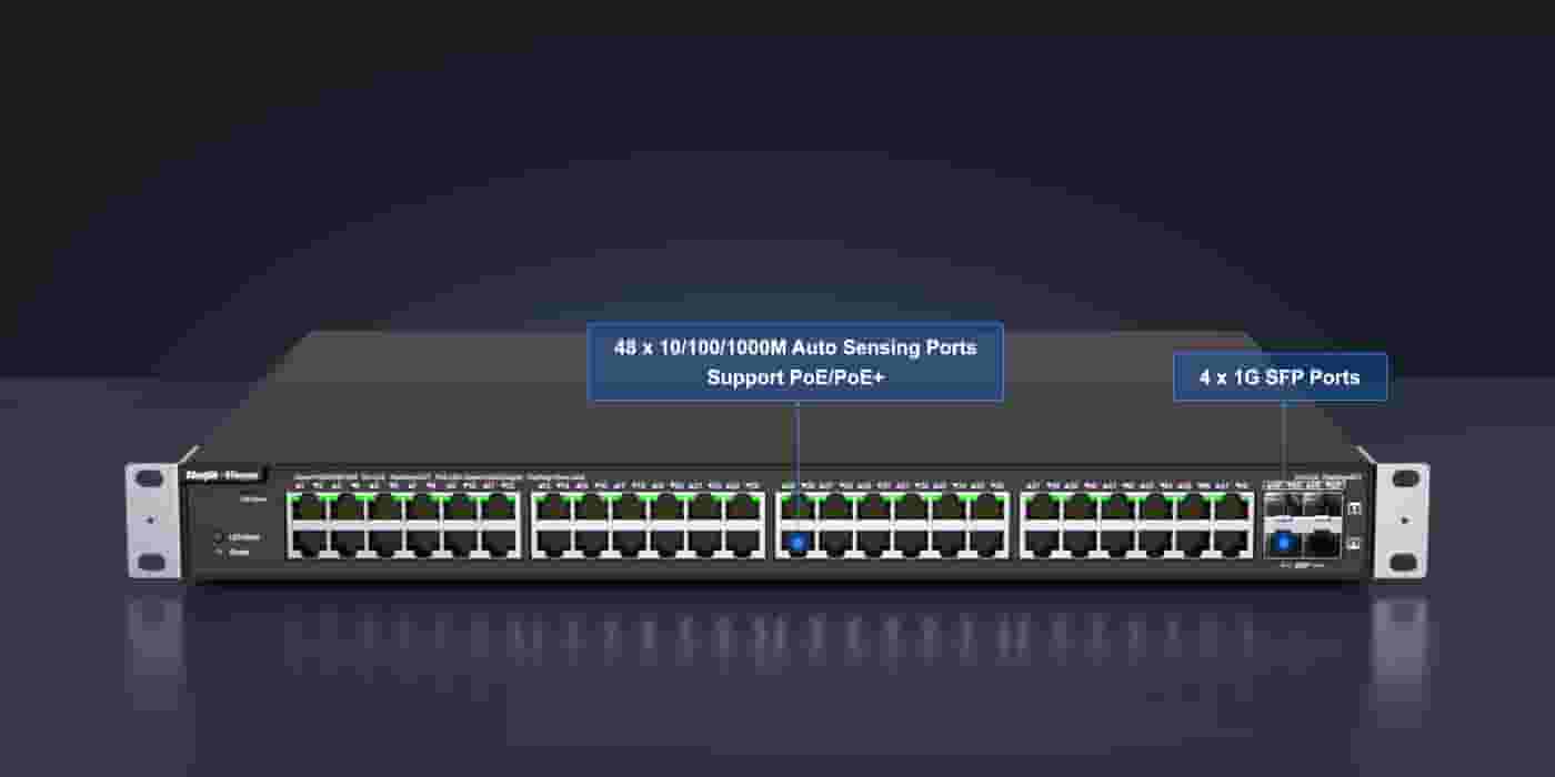 Ruijie-Reyee RG-NBS3100-48GT4SFP-P 48-portli POE gigabitli boshqariladigan kommutator-4