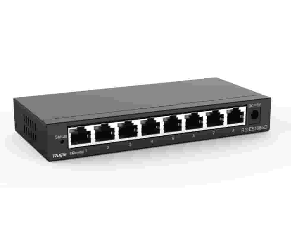 Ruijie-Reyee RG-ES108GD 8-portli gigabitli stol usti kommutatori-3