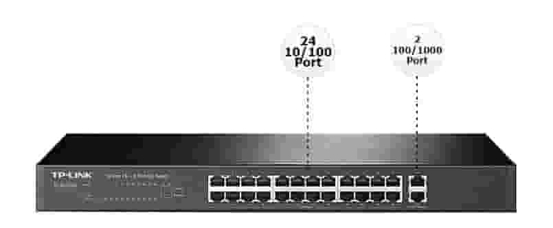 Коммутатор TP-LINK TL-SL1226 24-портовый (Switch)-4