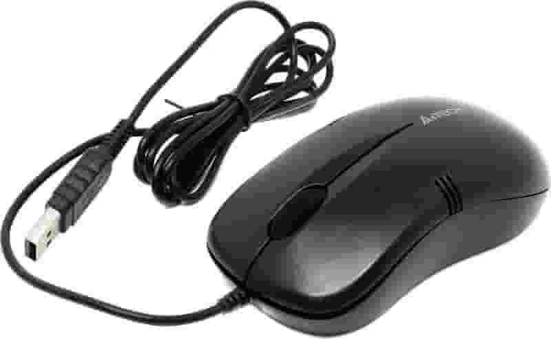 A4-Tech OP-560NU - USB simli sichqoncha (Qora)-3