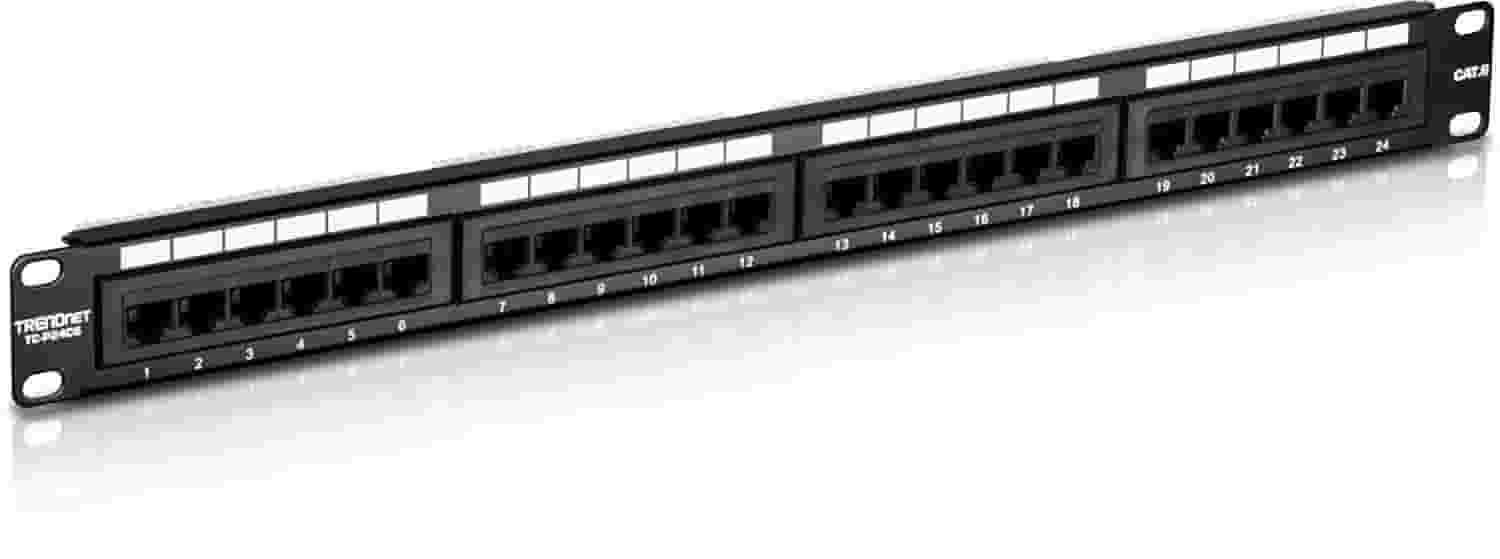 Патч-панель, Patch panel 24 port UTP Cat 5e-1