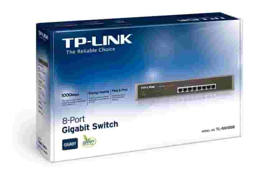 Коммутатор TP-Link TL-SG1008 8-портовый (Switch)-2