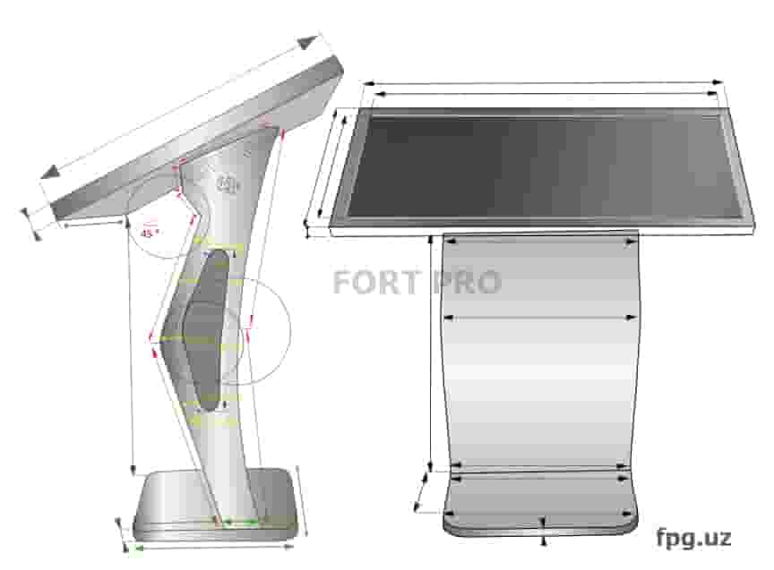 Инфокиоск горизонтальный FP-1 32&quot; дюйма-4