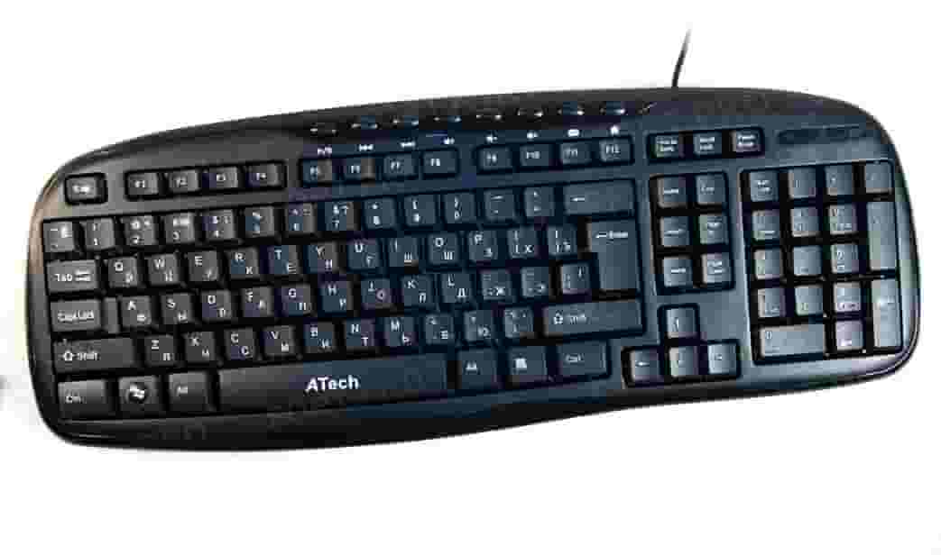USB Проводная клавиатура A-Tech K232 Black-1