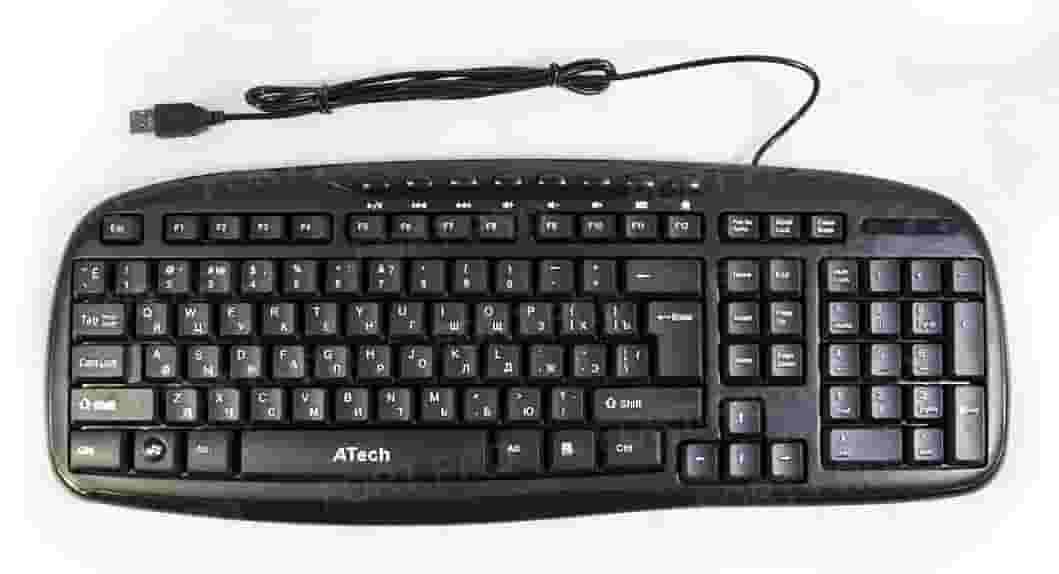 USB Проводная клавиатура A-Tech K232 Black-3