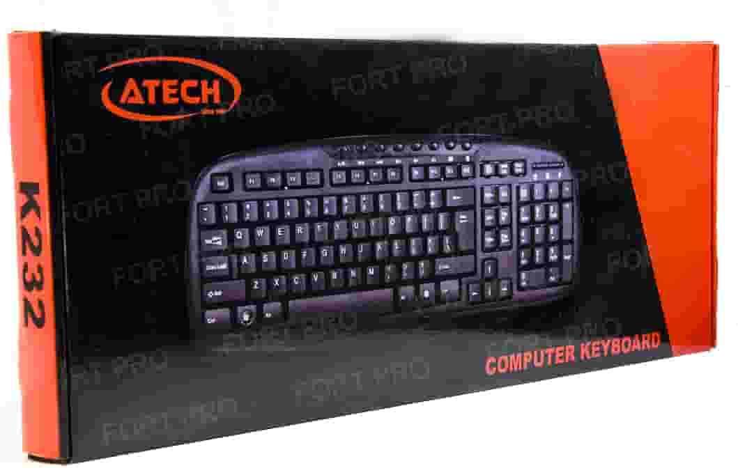 USB Проводная клавиатура A-Tech K232 Black-4