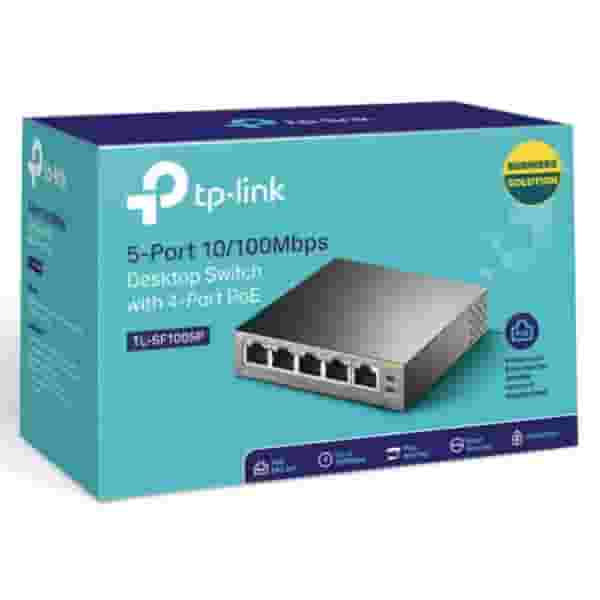 Коммутатор TP-Link TL-SF1005P 5-портовый (Switch)-2