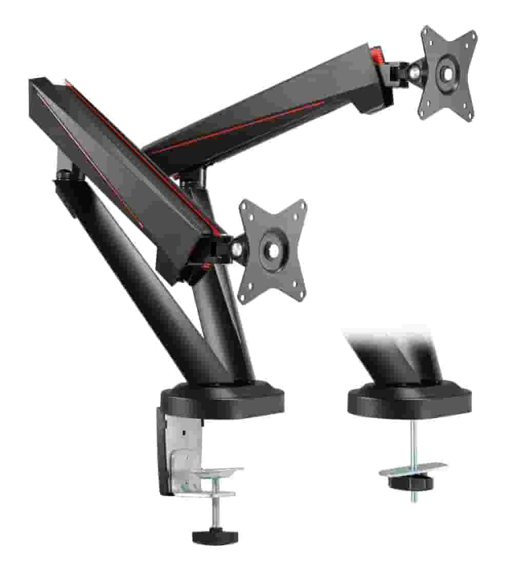 Кронштейн для двух мониторов с пружинным креплением Pro Gaming LDT39-C024-15