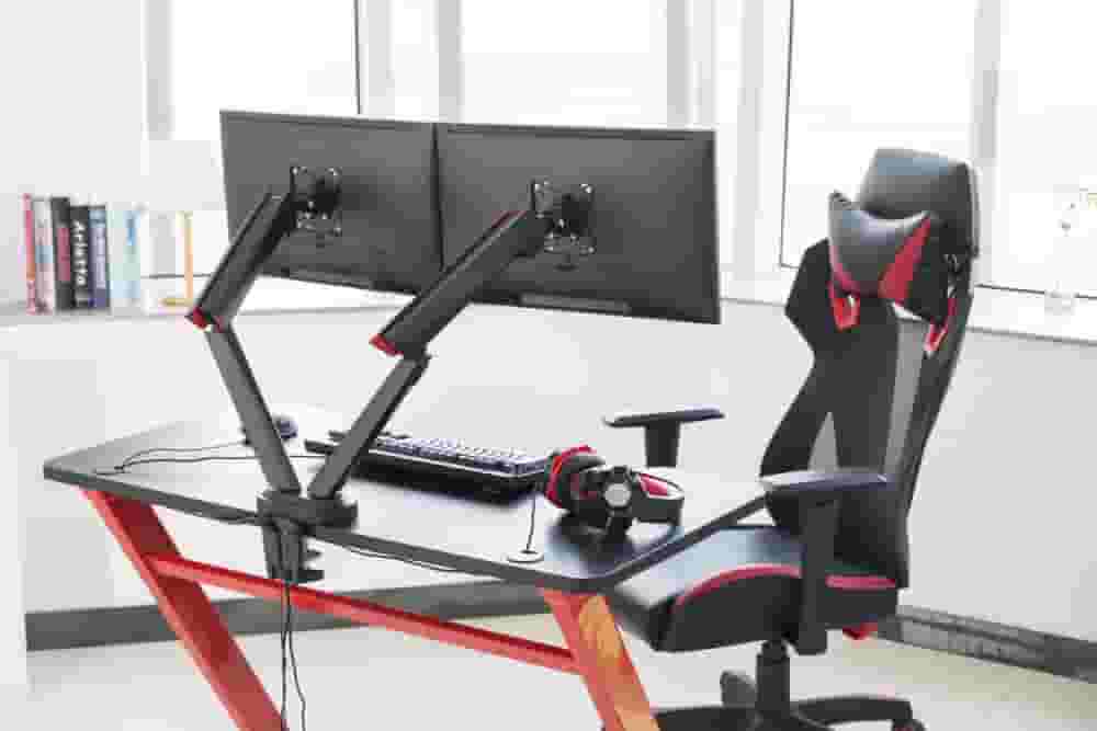 Кронштейн для двух мониторов с пружинным креплением Pro Gaming LDT39-C024-20