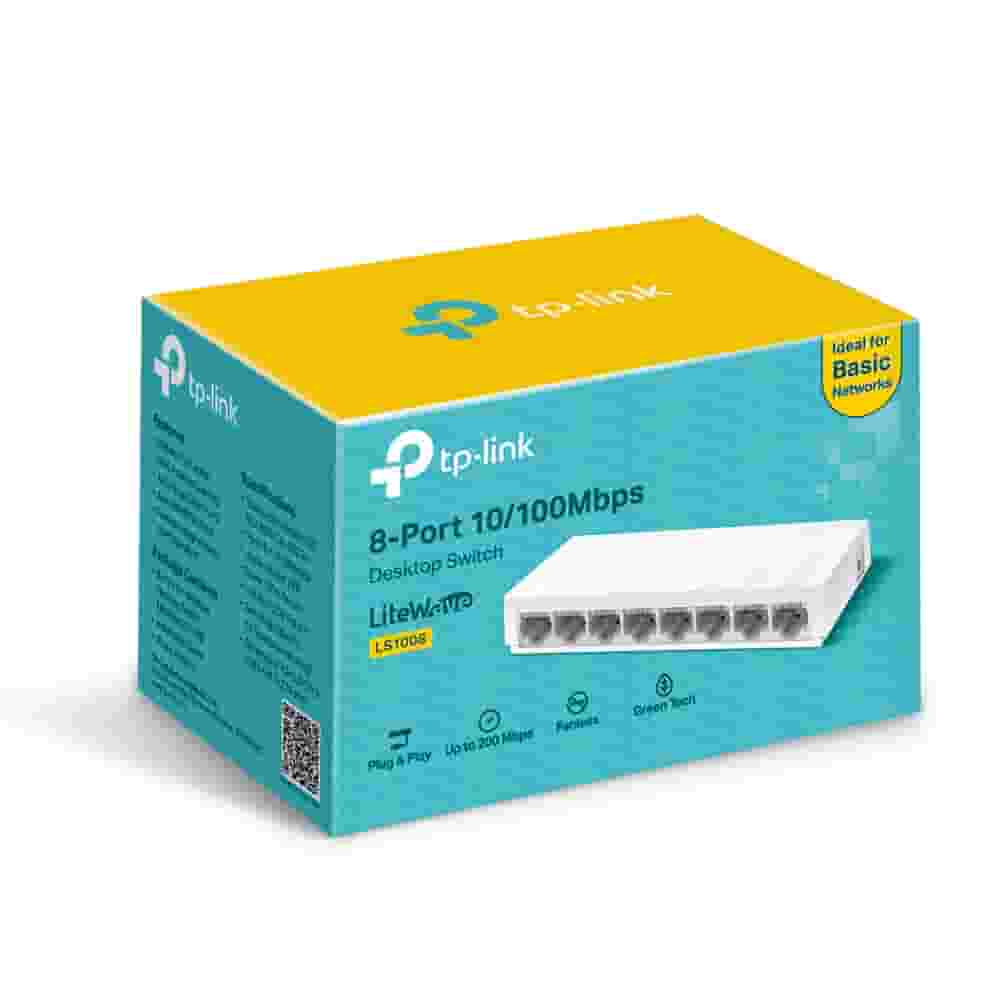 Настольный коммутатор TP-Link LS1008 LiteWave с 8 портами 100 Мбит/с-2