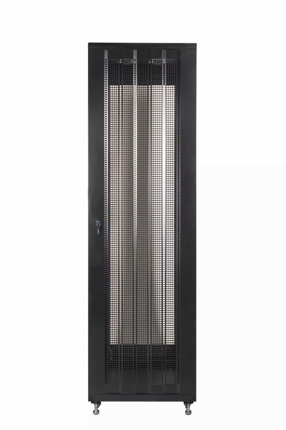 Шкаф напольный 42U 600х800х2000 мм, перфорированная дверь-2
