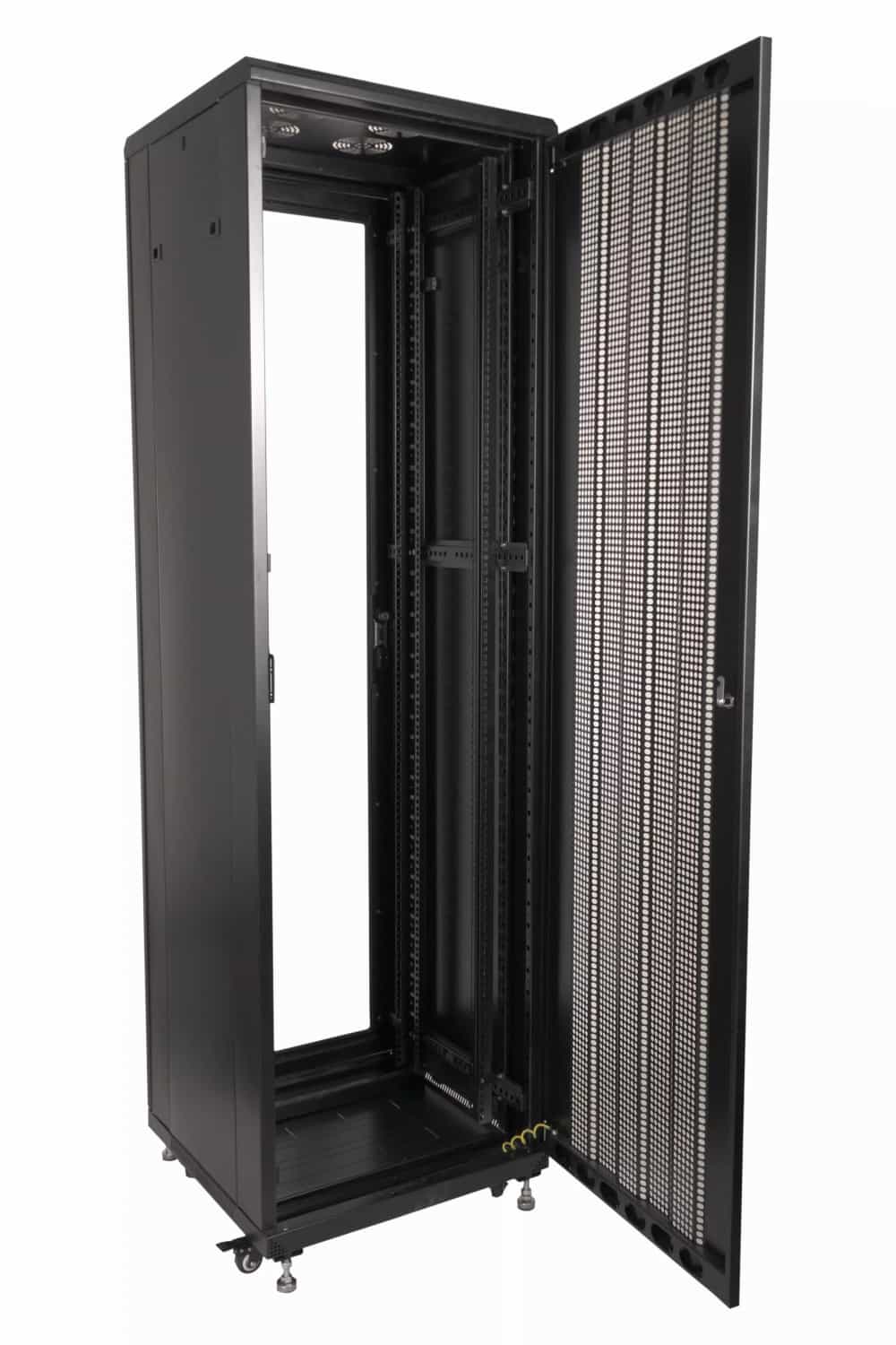 Шкаф напольный 42U 600х800х2000 мм, перфорированная дверь-3