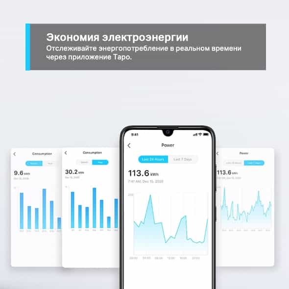 Компактная умная розетка Tapo P110 (2-pack)-3