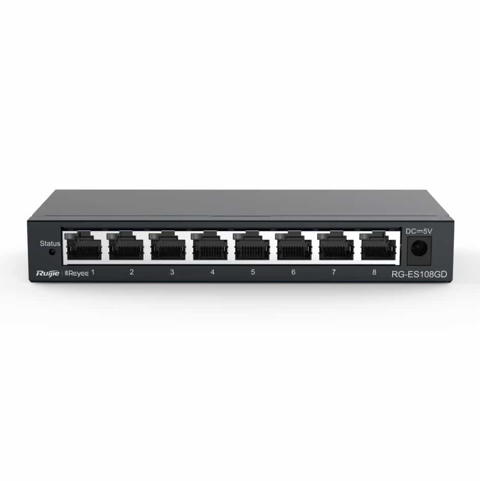 Ruijie-Reyee RG-ES108GD 8-portli gigabitli stol usti kommutatori-1