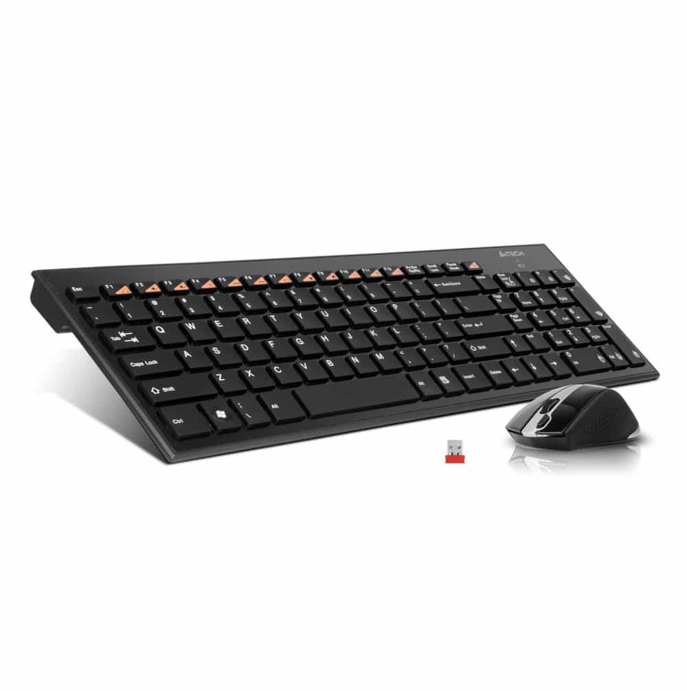  A4-Tech 9500F USB simsiz klaviatura va sichqoncha komplek-1