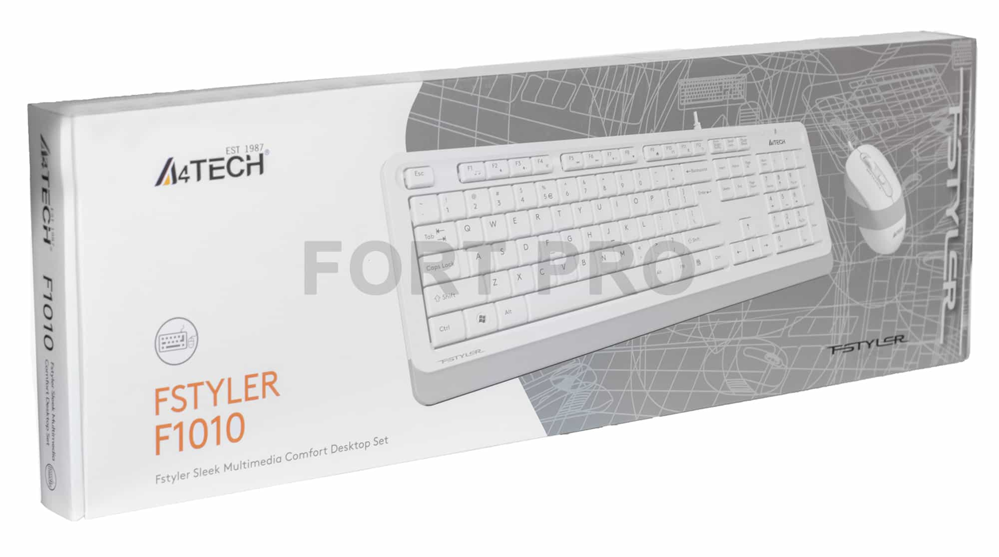 A4-Tech F1010 USB simli klaviatura va sichqoncha komplekt-4