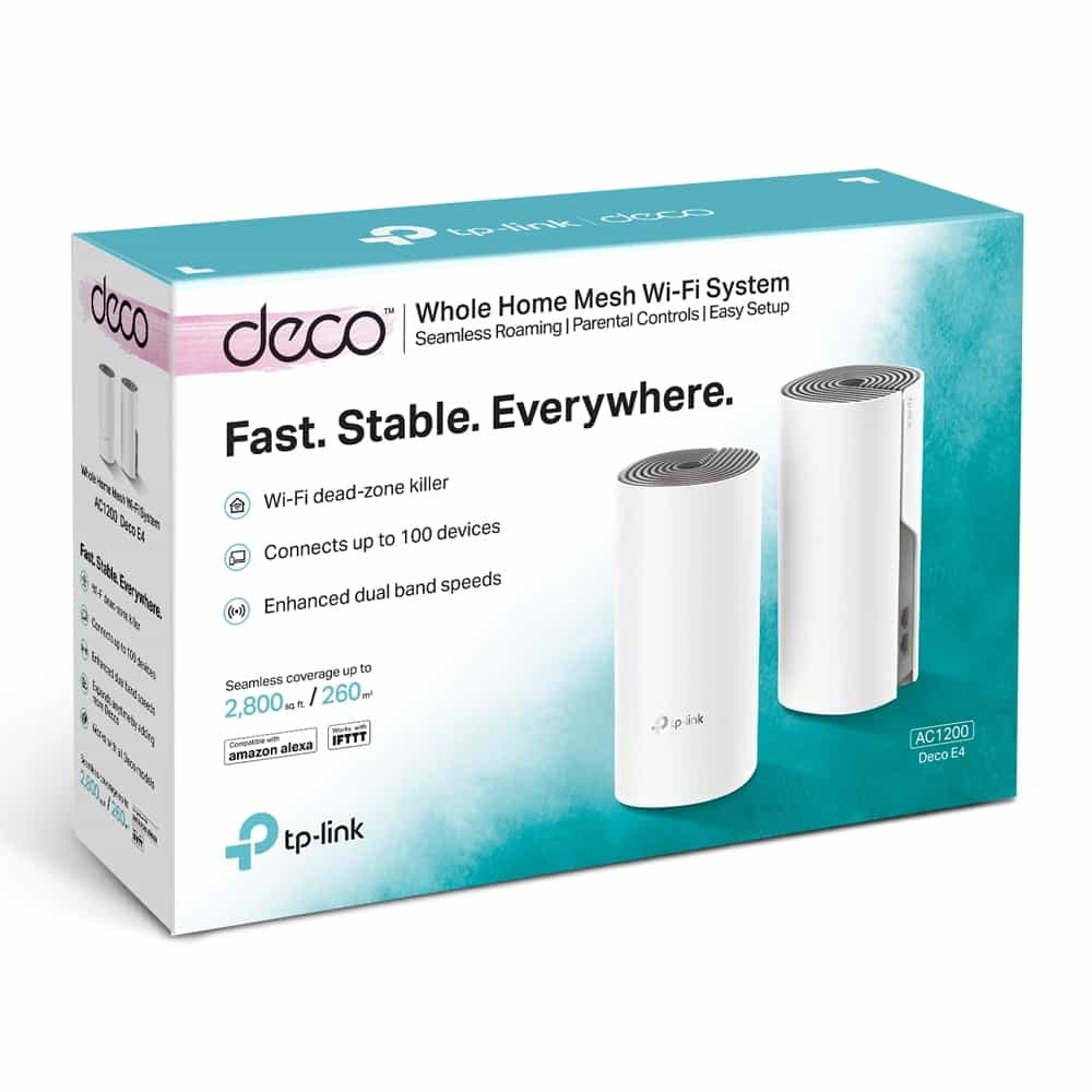 TP-Link Deco Deco E4 (2-Pack)/AC1200 Усилитель Wi-Fi сигнала, Точка доступа-4