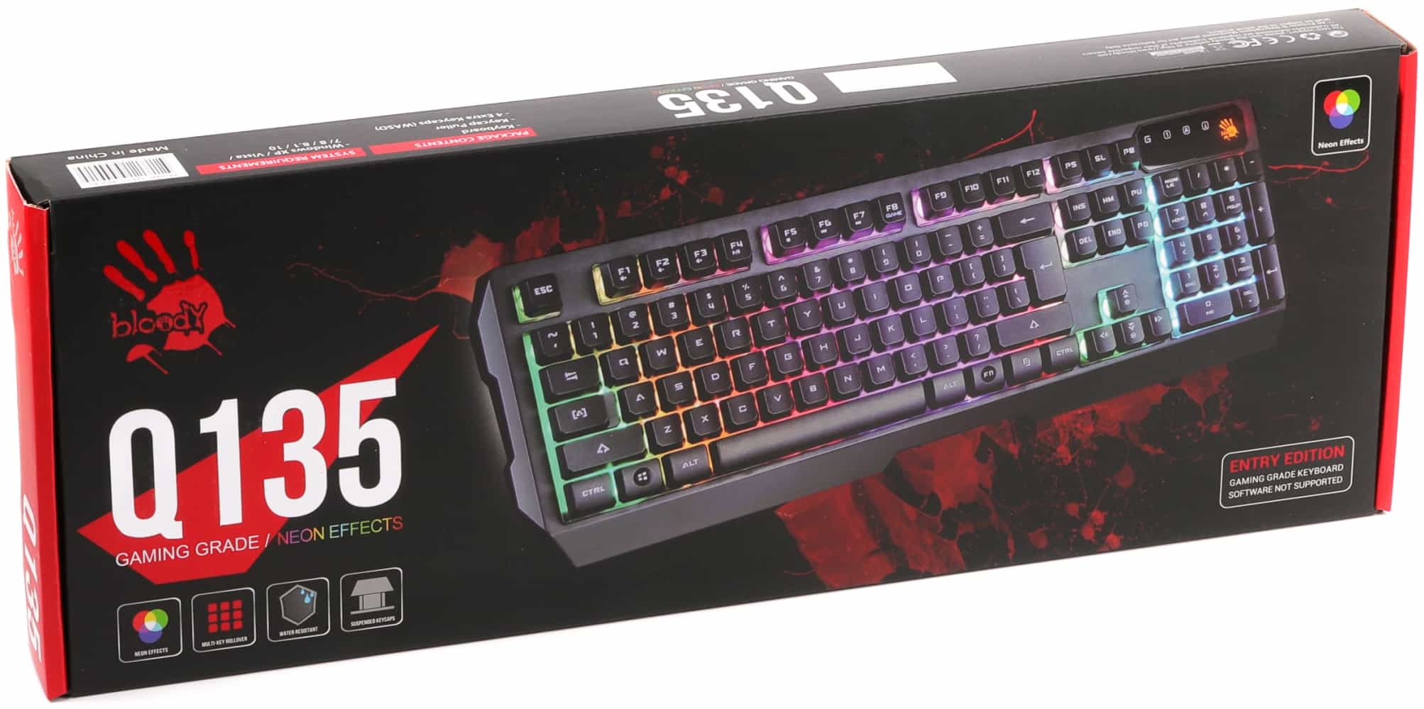 Bloody Q135 ILLUMINATE USB Игровая проводная клавиатура-3