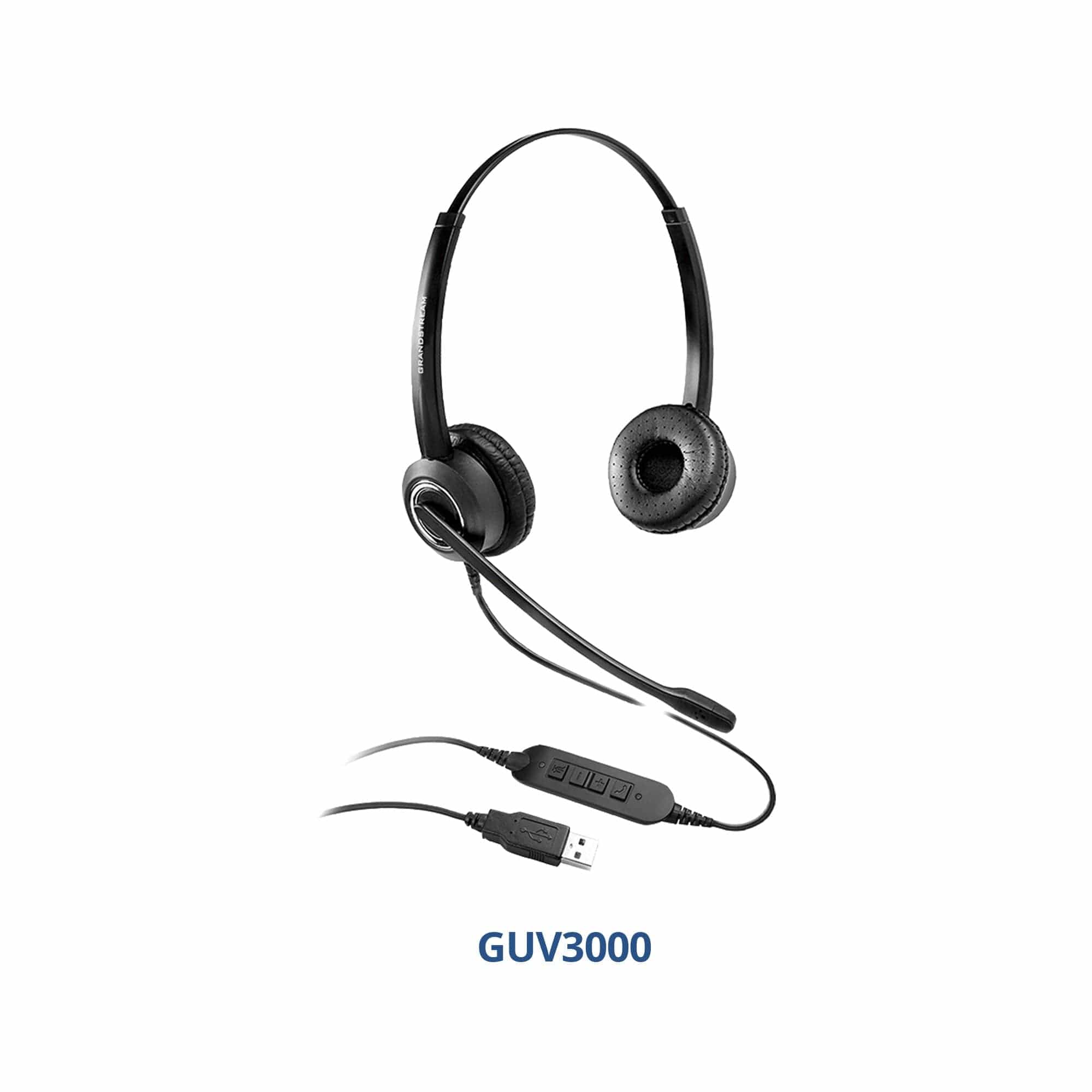 Grandstream GUV3000 USB-гарнитура, наушники для IP-телефона, ноутбука, компьютера-1