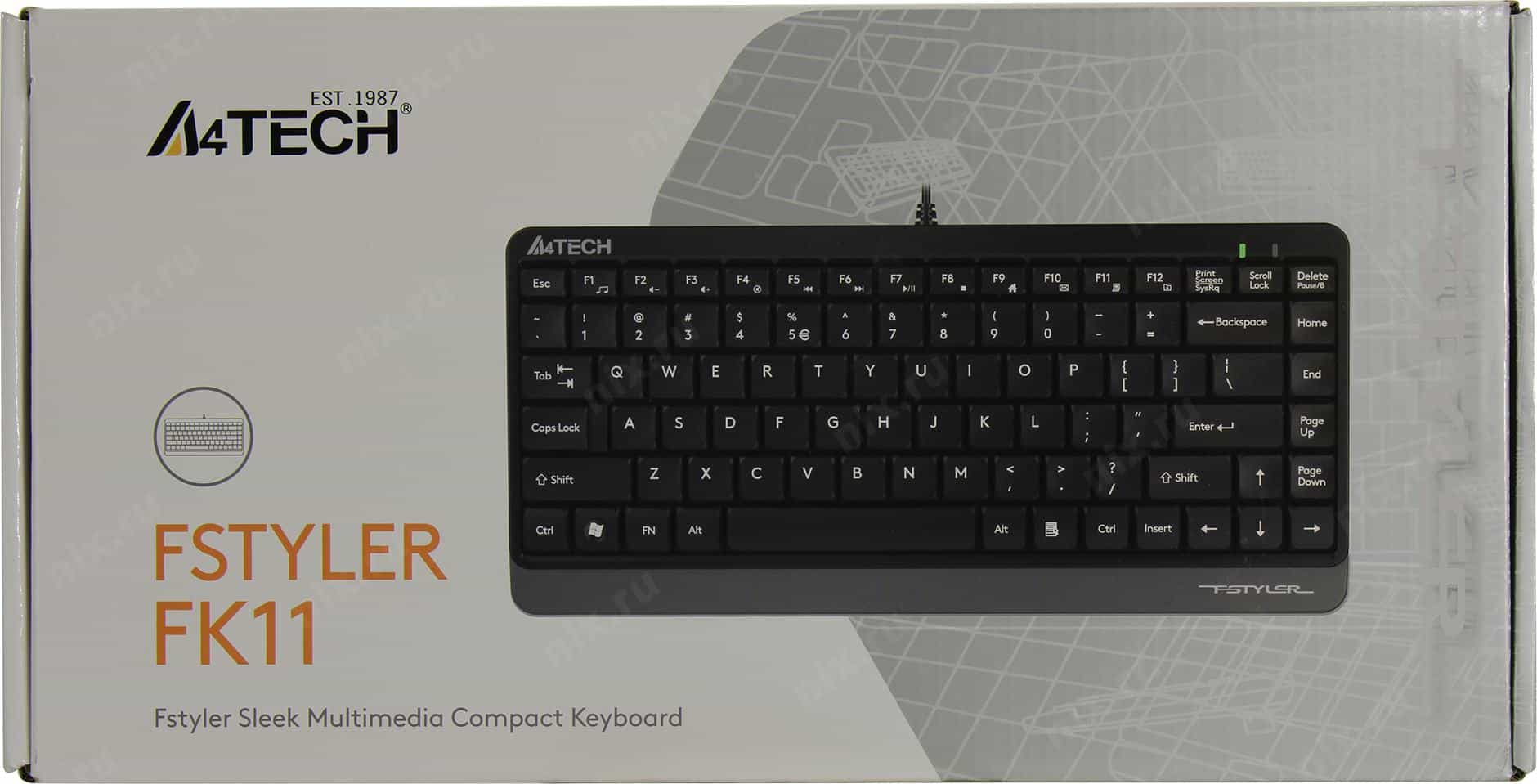 A4Tech FK11 USB Simsiz Klaviatura Qora-2