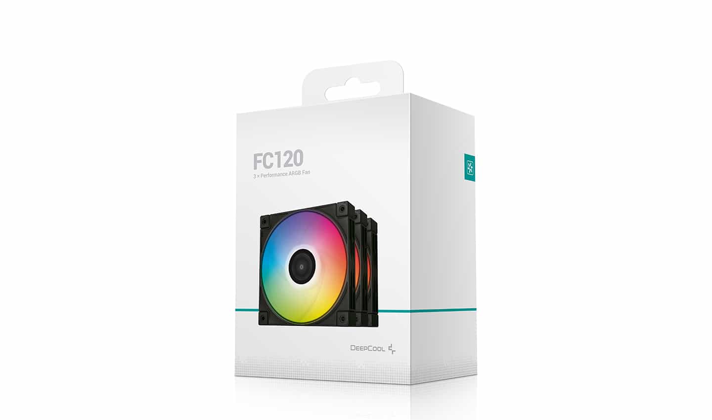 Корпусный вентилятор с RGB-освещением DeepCool FC 120 BLACK-4