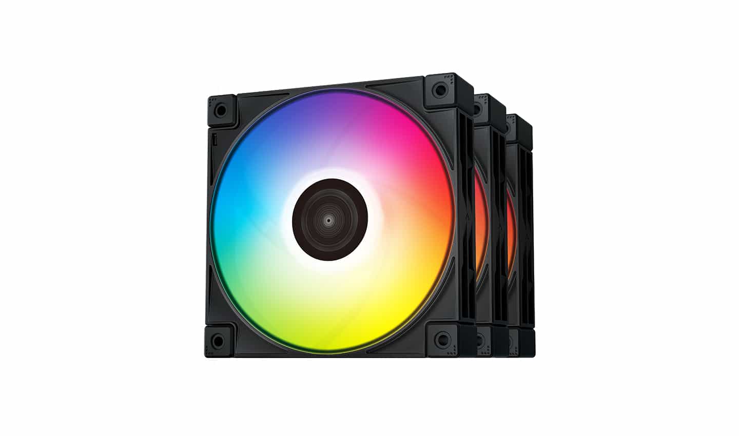 Корпусный вентилятор с RGB-освещением DeepCool FC 120 BLACK-1