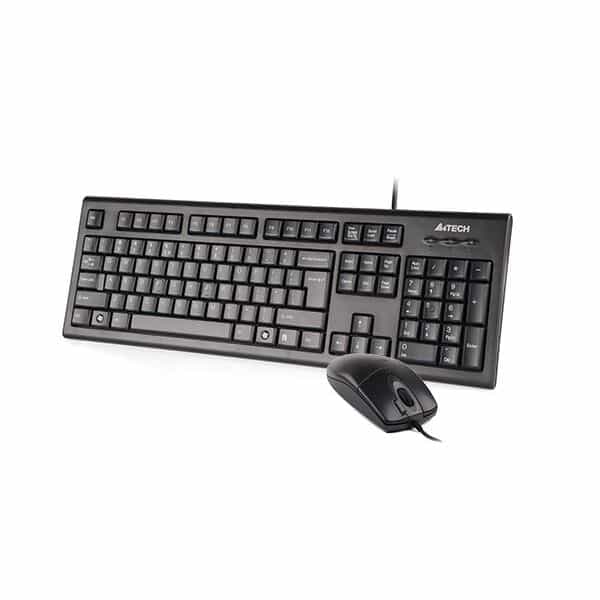 Проводной комплект клавиатуры и мыши A4-Tech KR-8520 DS Silent-4