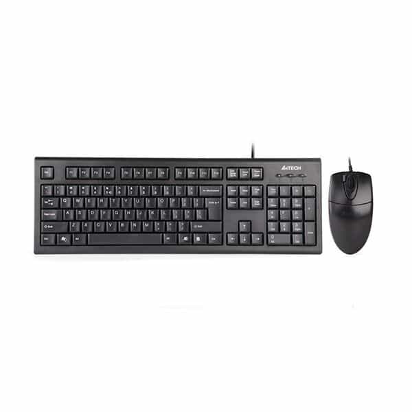 Проводной комплект клавиатуры и мыши A4-Tech KR-8520 DS Silent-2