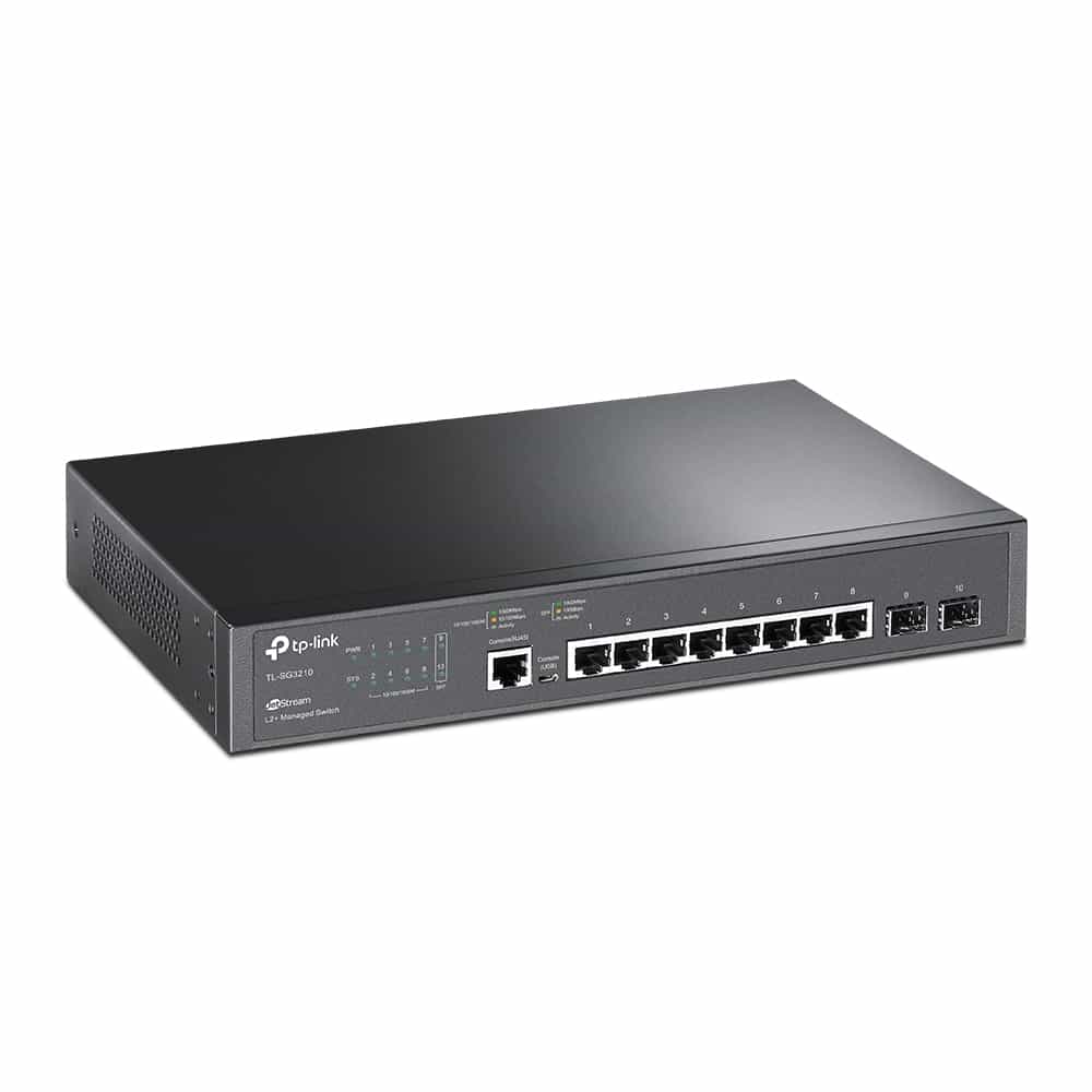 8-portli gigabitli boshqariladigan kommutator TP-Link TL-SG3210-3