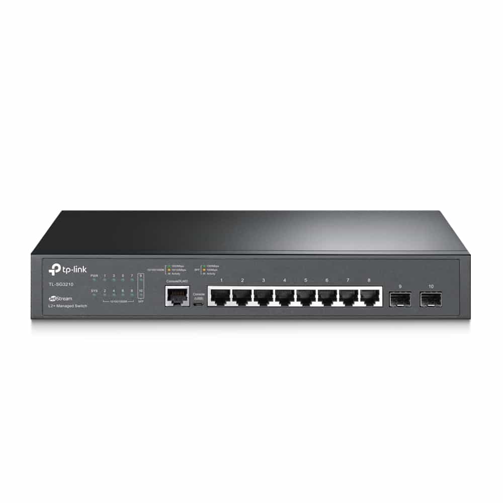 8-portli gigabitli boshqariladigan kommutator TP-Link TL-SG3210-1