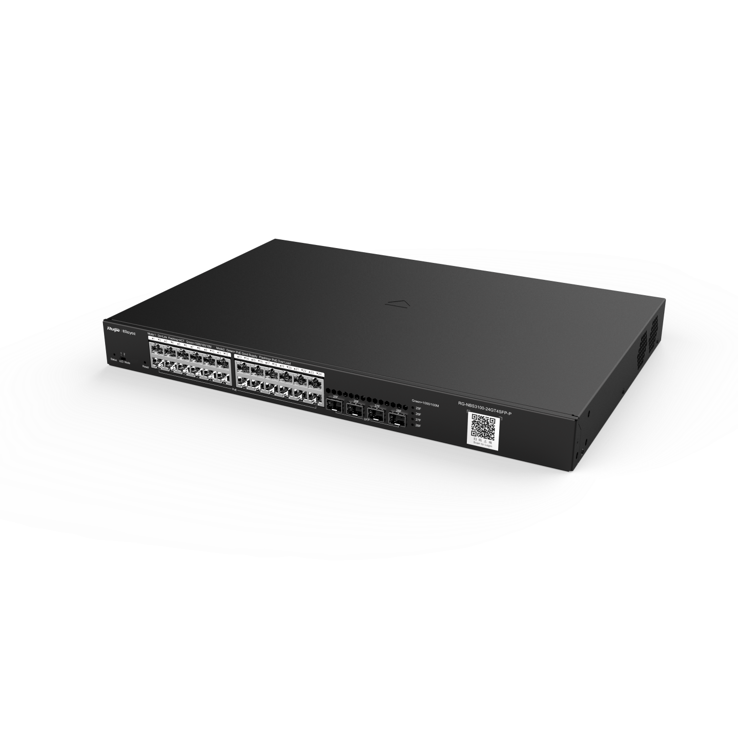 Ruijie RG-NBS3100-24GT4SFP-P 28-portli gigabitli kommutator PoE 2-daraja, boshqariladigan bulut orqali-4