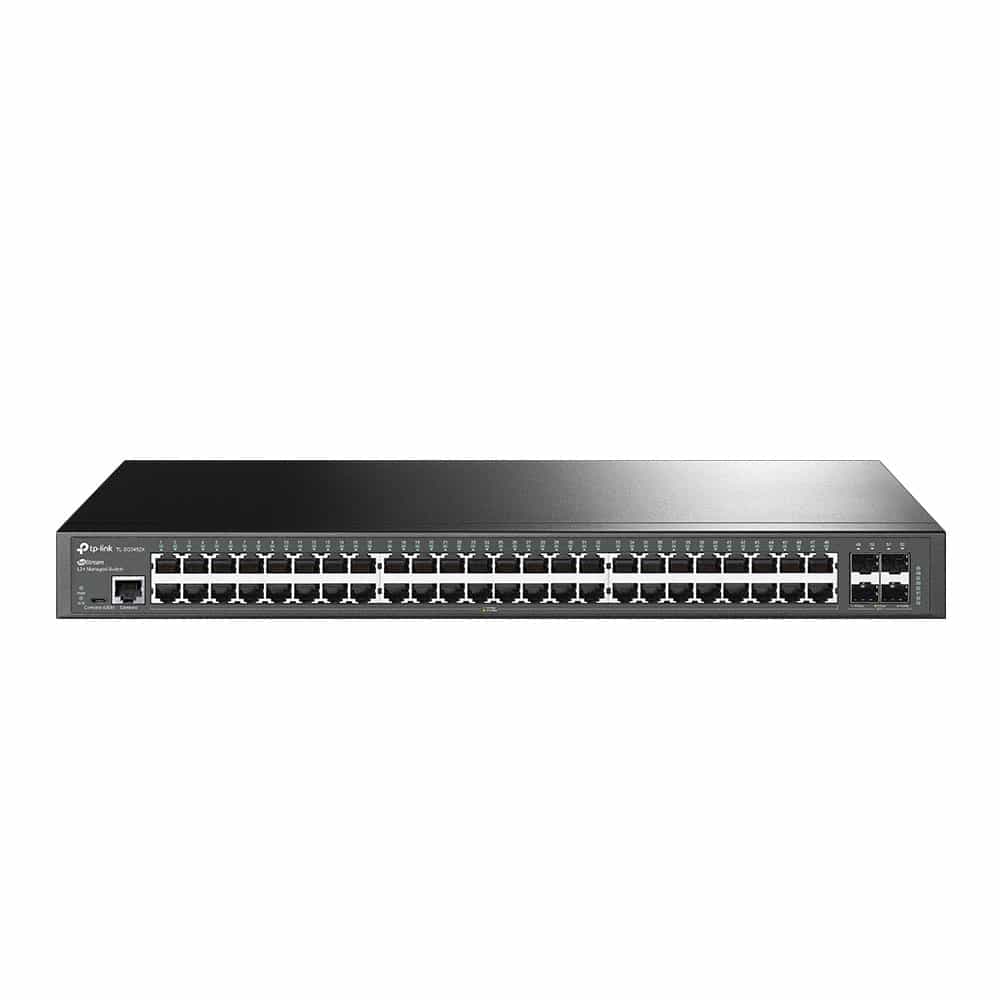 JetStream 48-портовый гигабитный управляемый коммутатор уровня 2+ с четырьмя слотами SFP+ 10 Гбит/с TP-Link TL-SG3452X-1