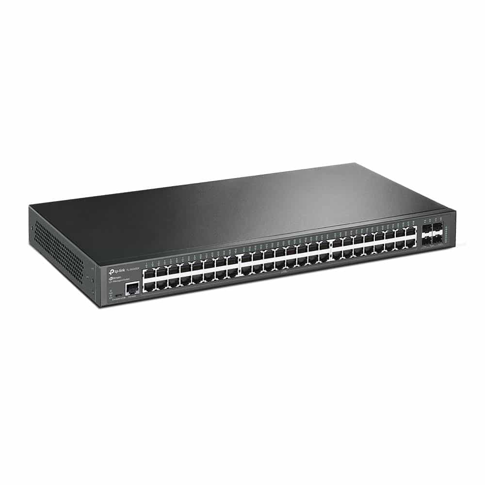 JetStream 48-портовый гигабитный управляемый коммутатор уровня 2+ с четырьмя слотами SFP+ 10 Гбит/с TP-Link TL-SG3452X-2